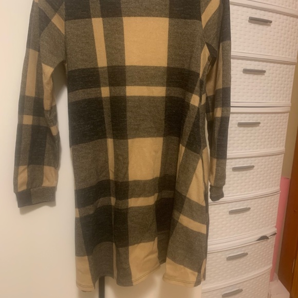 Plaid Sweater Dress for Women - Picture 2 of 7